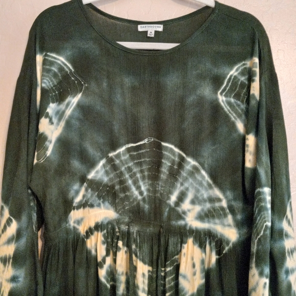 Earthbound Trading Co Boho Tie Dye Dress - Picture 2 of 10